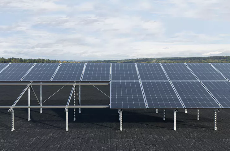 Solar Panel Mounting Steel Structure