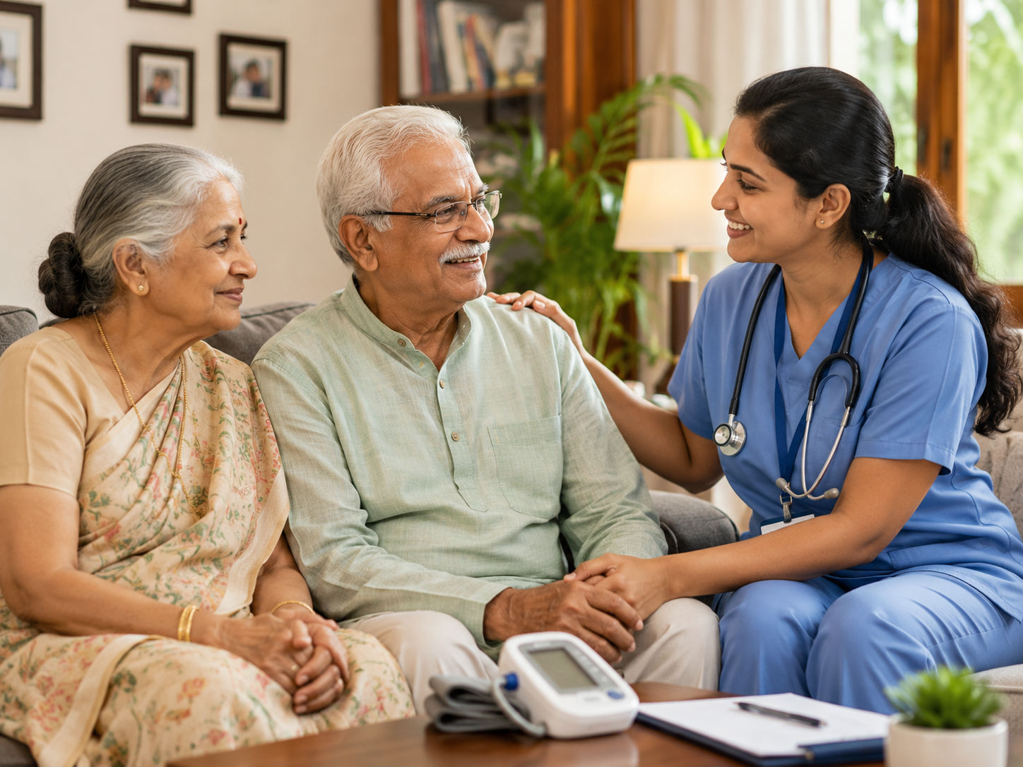 Compassionate elder care and activities at a senior community